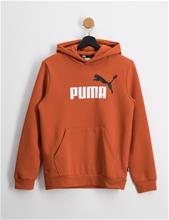 Bild Puma, ESS+ 2 COL BIG LOGO HOODIE FL, Orange, Huvtröjor/Hoodies till Unisex, 140 cm