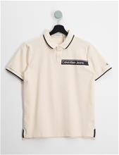 Bild Calvin Klein, LOGO TAPE POLO, Cremefärgad, Piké till Kille, 16 år