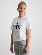 Bild Calvin Klein, MONOGRAM LOGO T-SHIRT, Vit, T-shirts till Tjej, 14 år