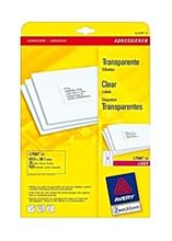 Bild Etikett Avery transp. 635x381mm 525/fp Etiketter