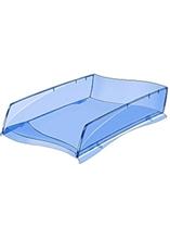 Bild Brevkorg ISIS transparent blå Brevkorg 